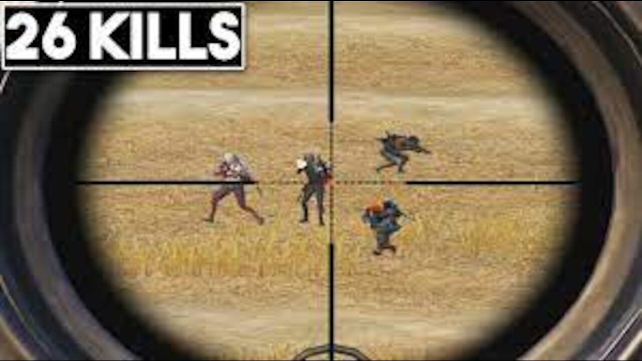 PUBG 26 KILLS !!, pandas takes only sniper challenge , 26 kills