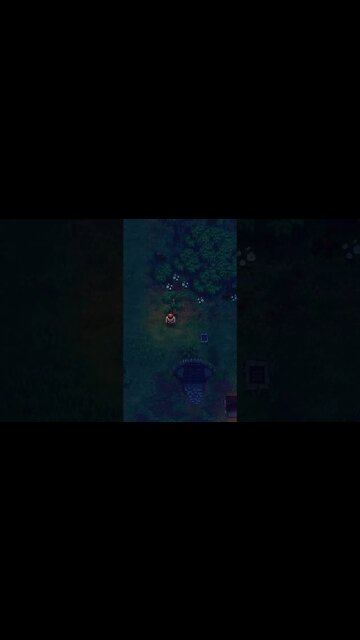 graveyard keeper actually doing the job and building a stone fence around the graveyard