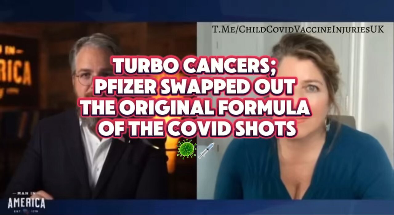 TURBO CANCERS; Pfizer swapped out the original formula of the Covid shots, approved under EUA