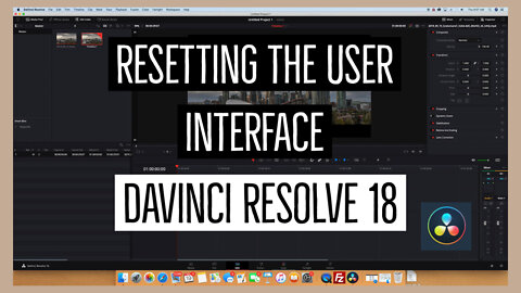 How to Reset the User Interface on Davinci Resolve 18