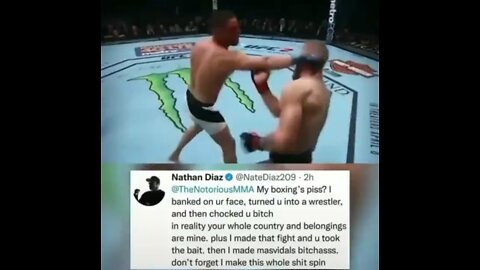 Nate Diaz tweet to Mcgregor!