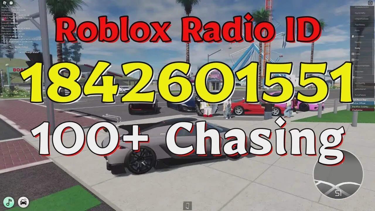 Chasing Roblox Radio Codes/IDs