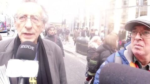 PIERS CORBYN,FREEDOM WORLDWIDE LONDON PROTEST/RALLY, JOE JOHNSON REPORTS
