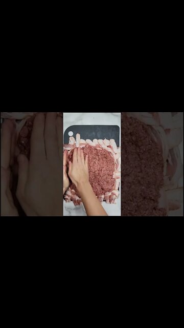 Bacon Cheeseburger Smoked Fatty | keto recipes | low carb | low carb foods #Shorts