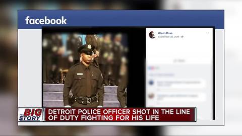 Father of injured Detroit officer: 'He has been shot in the head, please pray for my son'