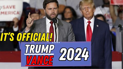 BREAKING: Trump chooses JD Vance as VP!