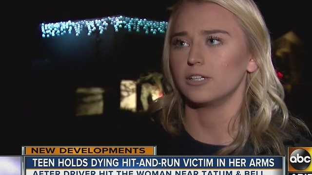 Teen holds stranger in arms after hit-and-run in Phoenix
