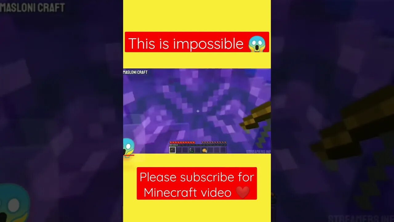 This is impossible shorts ytshorts youtubeshort minecraft trending