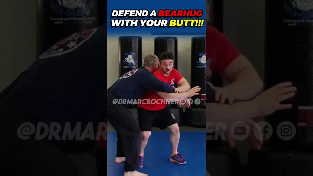 Escape Bear Hug With Your Butt!!! #selfdefenseforwoman #selfdefenseforgirls