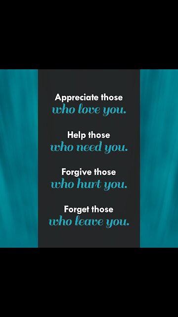 Appreciate Help Forgive Forget [GMG Originals]