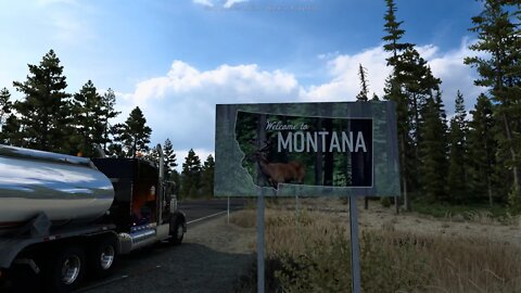 American Truck Simulator - First load in the soon to be released Montana DLC