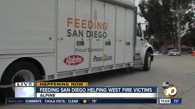 Feeding San Diego helps West Fire victims