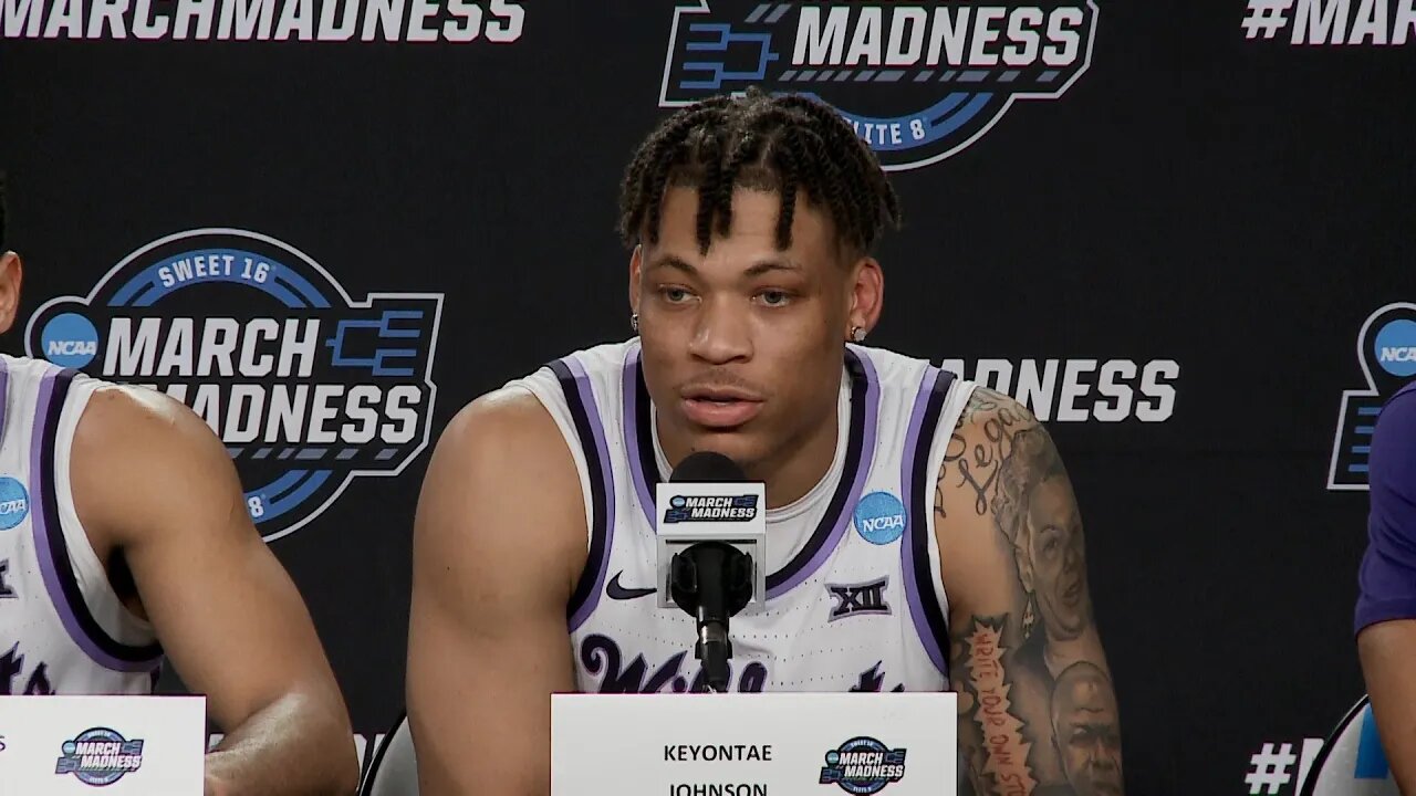 Kansas State Basketball | Johnson, Massoud & Nowell speak from the podium after Michigan State win