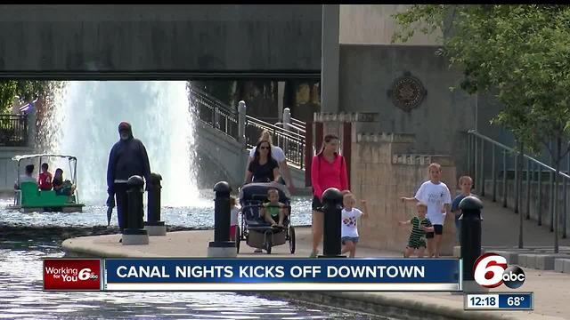 Indiana State Museum Canal Nights kicks off in downtown Indianapolis Wednesday