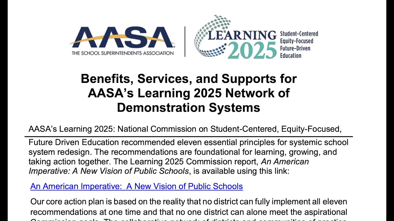 AASA(superintendent Group) pushing CRT?? Links in the description