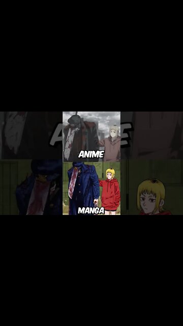 chainsaw man reaction anime vs manga #shorts