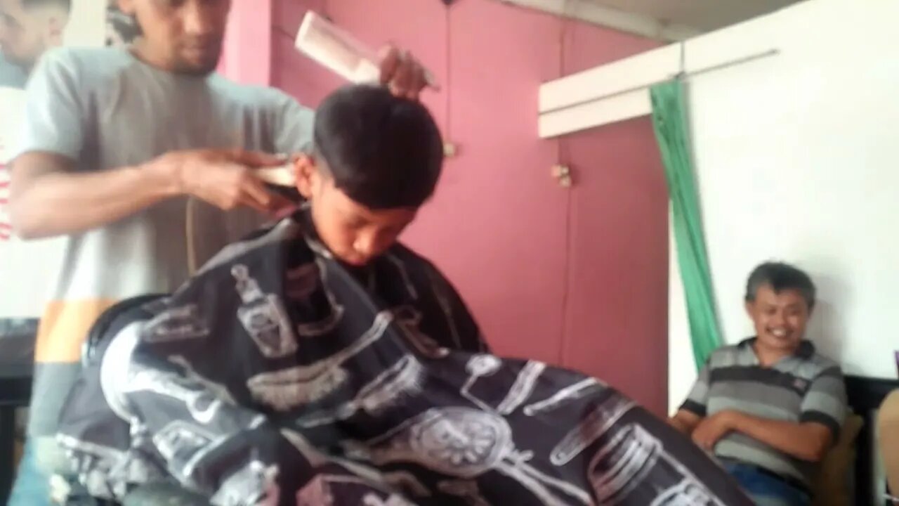 ASMR real haircut - 39 menit video pangkas rambut indonesia no edit