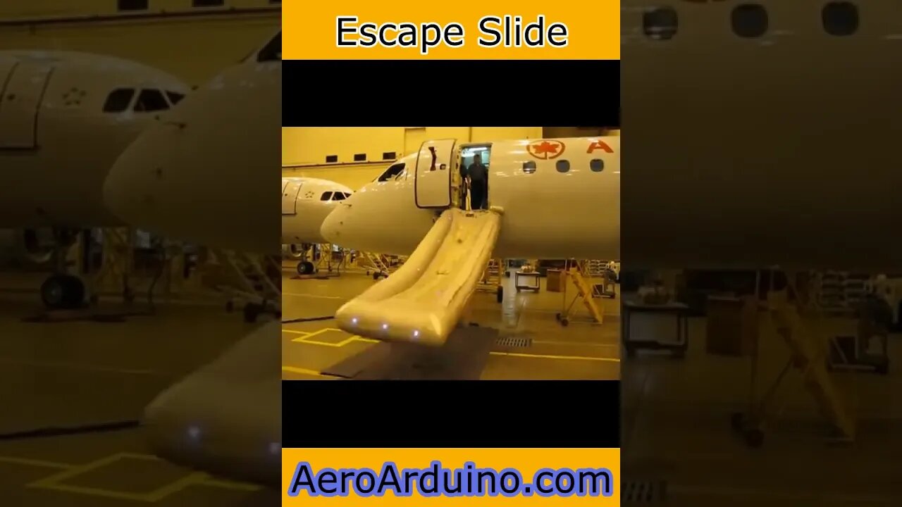 Watch Emergency Escape Slide #Aviation #Flying #AeroArduino