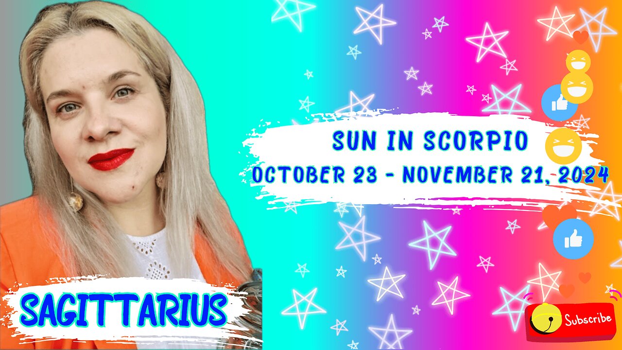 SAGITTARIUS-SUN IN SCORPIO OCTOBER 23-NOVEMBER 21,2024 #HOROSCOPE #ASTROLOGY #ELENAMINA #SAGITTARIUS