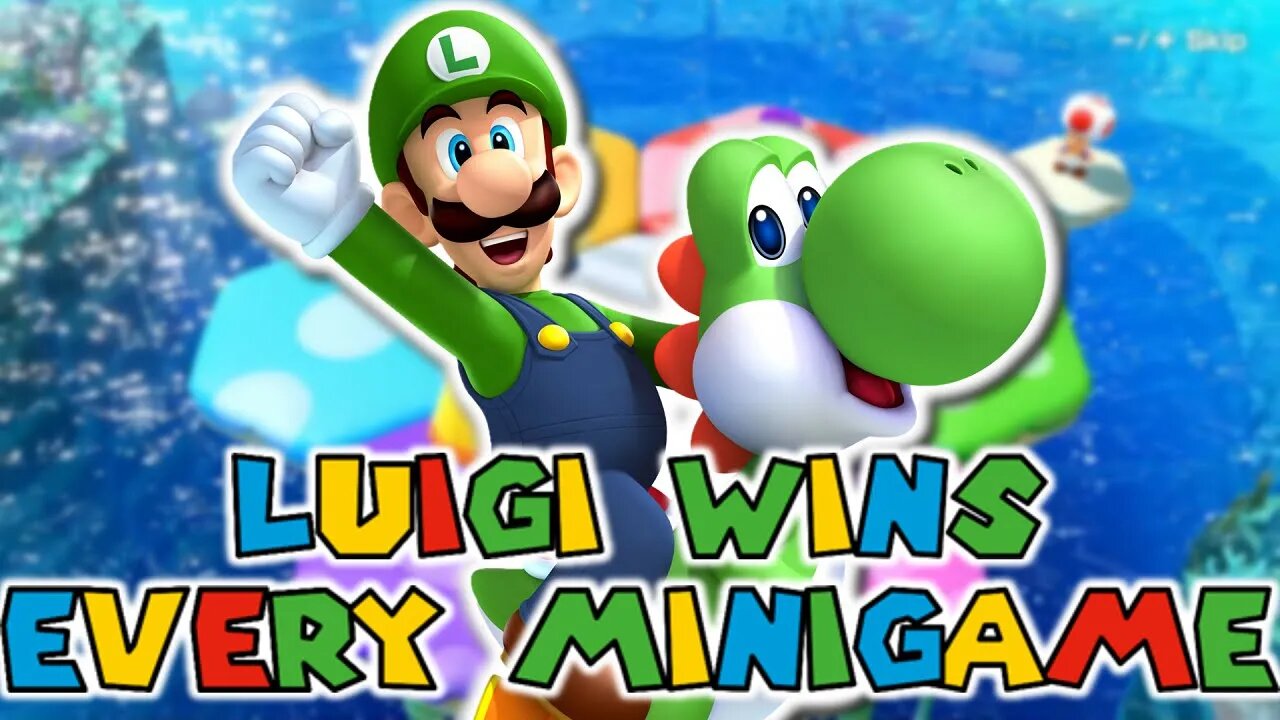 Luigi Wins Every Minigame - Mario Party Superstars (All Minigames)