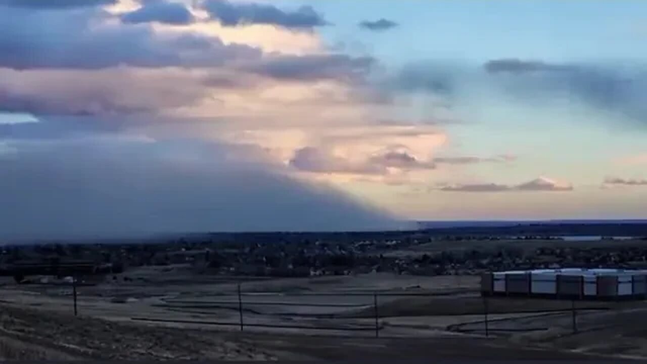 Record 1-hour temperature drop in Denver Timelapse Video