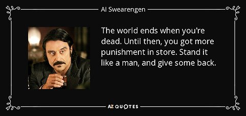 Al Swearengen Puts Things In Perspective #motivation #deadwood