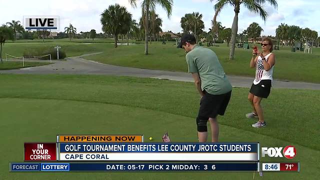 Golf tournament benefits JROTC student scholarship fund - 8:30am live report