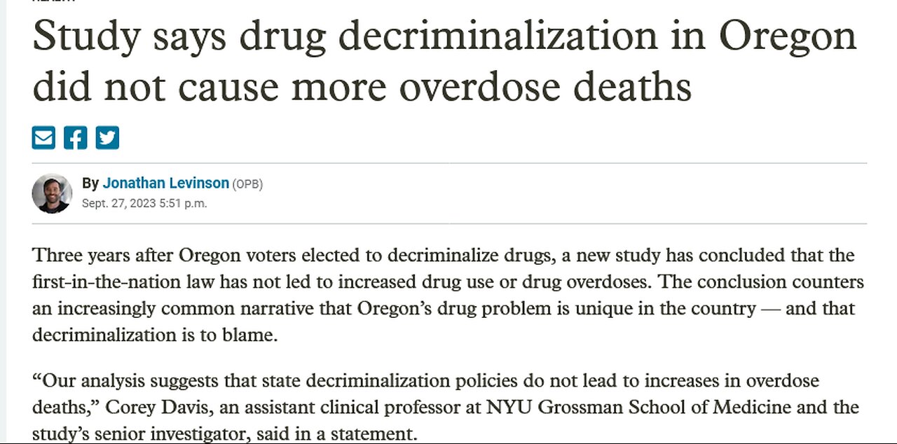 After DECRIM, Oregon sees staggering 41% increase in fentanyl deaths, highest in the nation