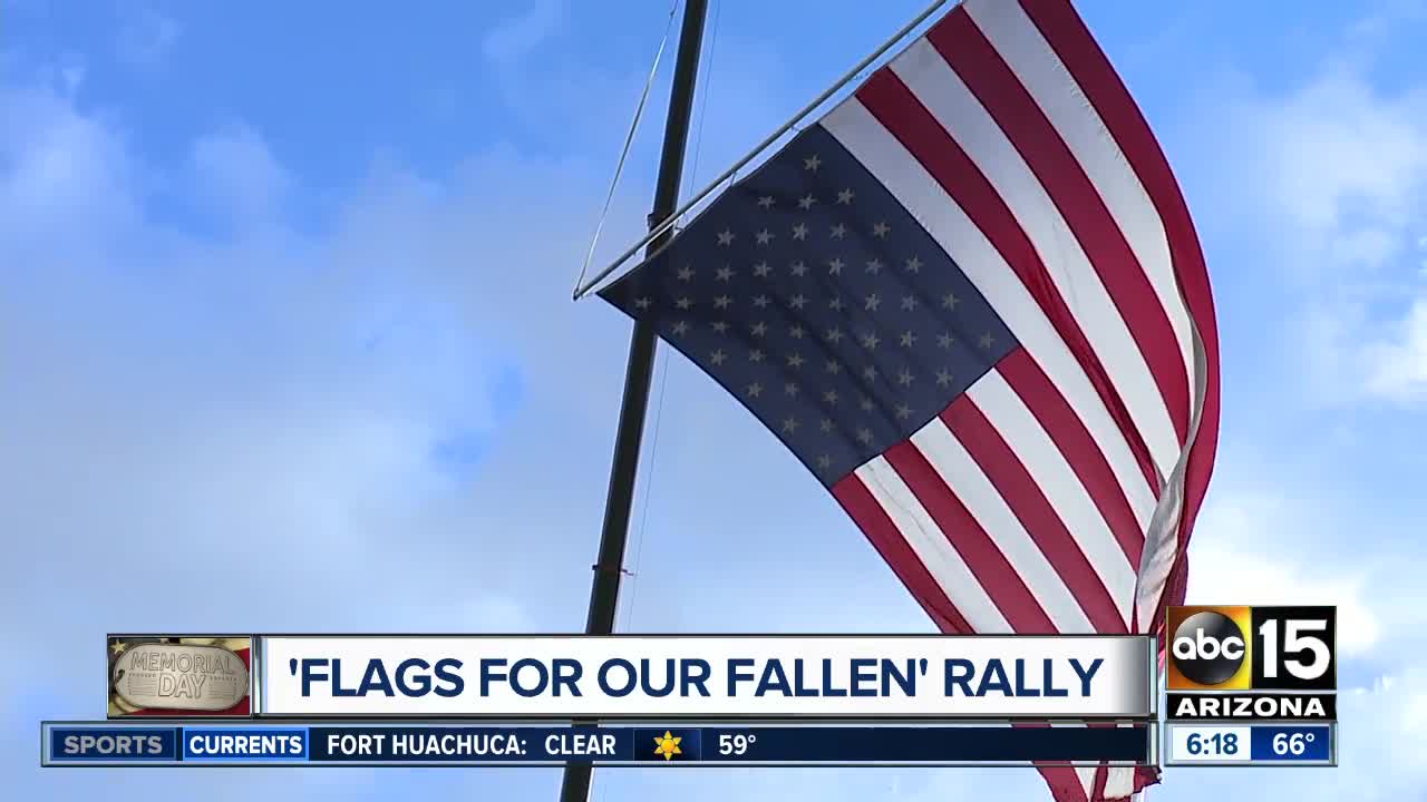 Flags for Our Fallen rally