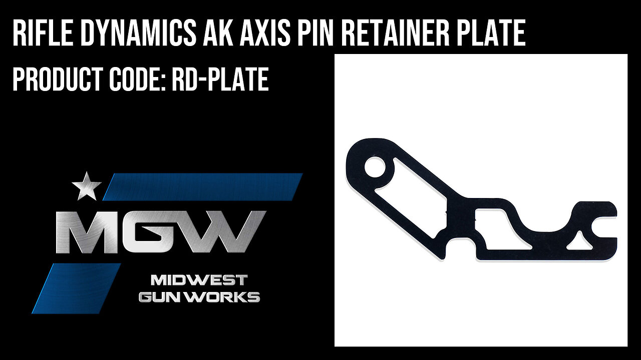 Check out the Rifle Dynamics AK Axis Pin Retainer Plate - RD-PLATE