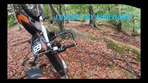 I BROKE MY SUBFRAME- SuperMotoValhalla -