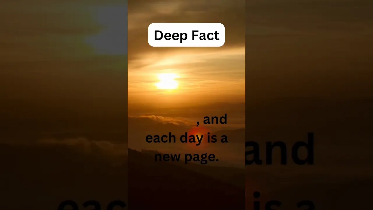 Life is a story; we are the author , and each day is a new page... #shorts