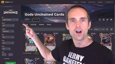 The 12 Lights Verdict Cards in Gods Unchained