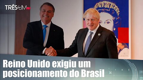 Boris Johnson e Bolsonaro falam sobre guerra da Ucrânia