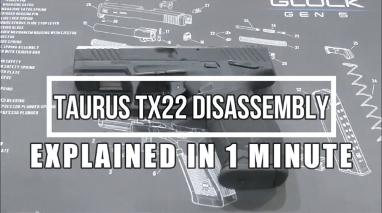 Taurus TX22 Disassembly Explained Clearly in 1 Minute