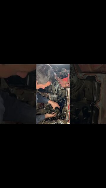 Cummins ISX15 Front Gear Housing Removal #shorts #cummins