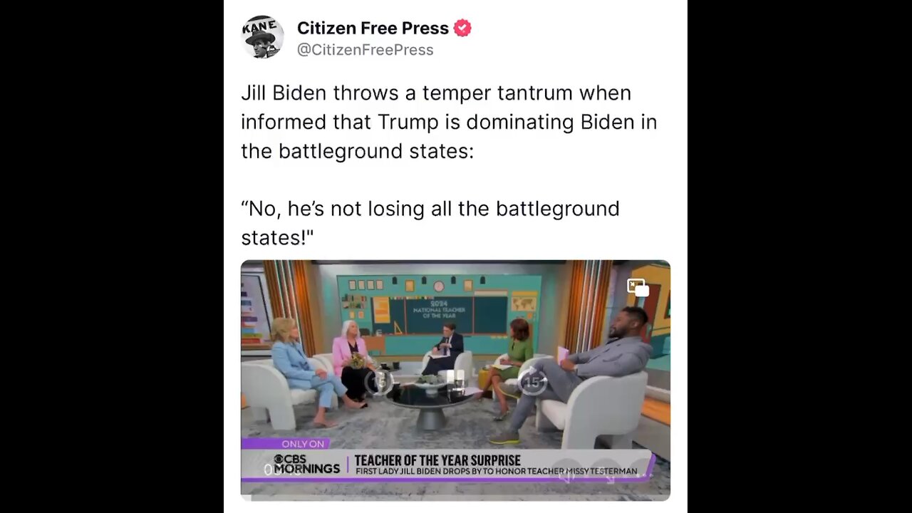 Jill bitchdeb is losing her cool as she knows the writing is on the wall!