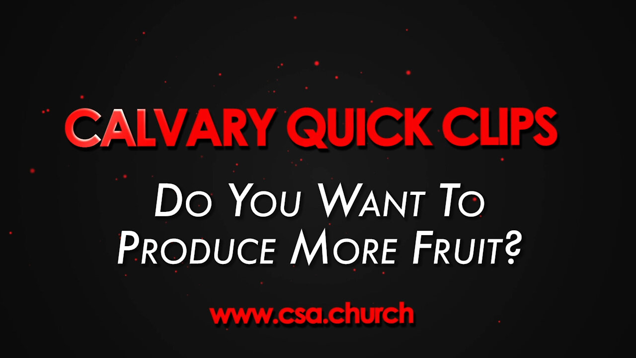 Do You Want To Produce More Fruit?