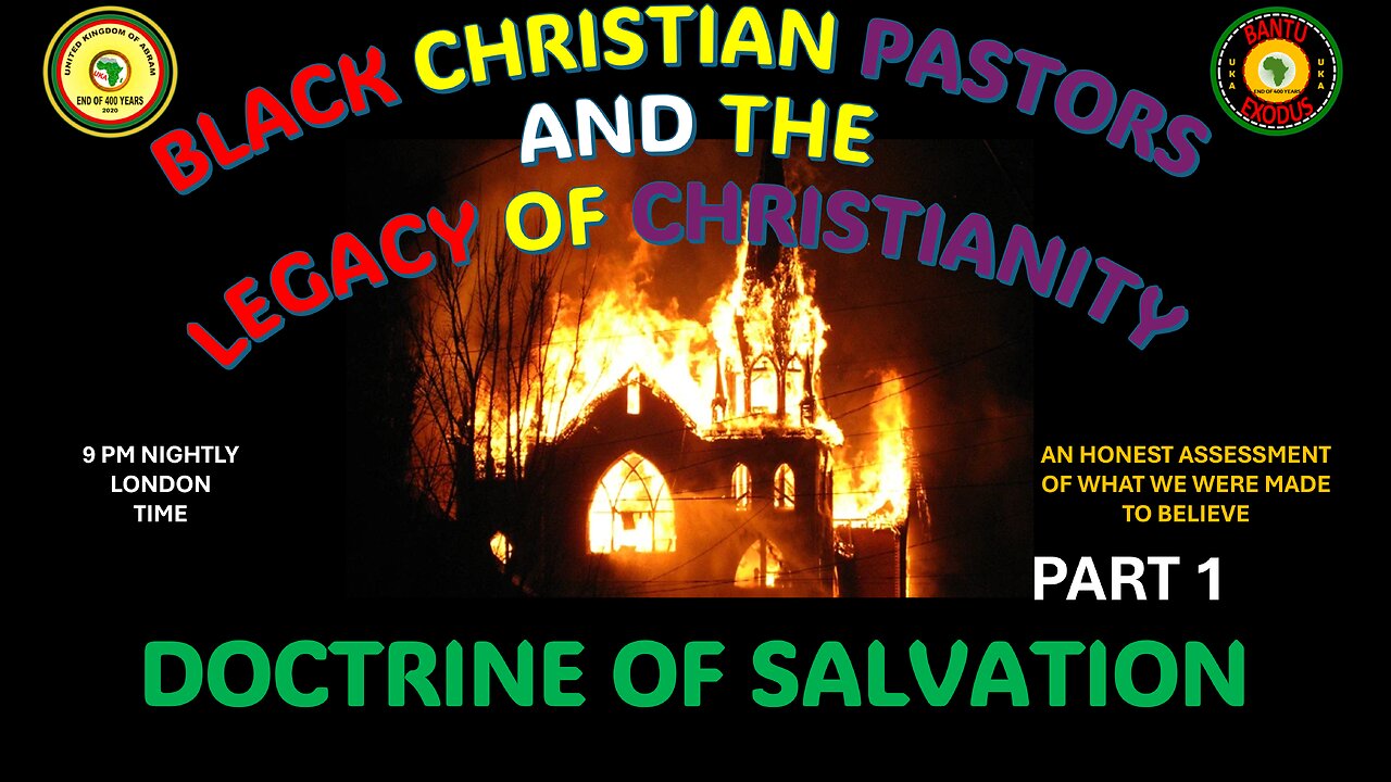 AFRICA IS THE HOLY LAND || BLACK CHRISTIAN PASTORS||LEGACY OF CHRISTIANITY DOCTRINE OF SALVATION P1