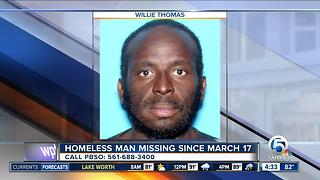 Homeless Palm Beach County man missing since March 17