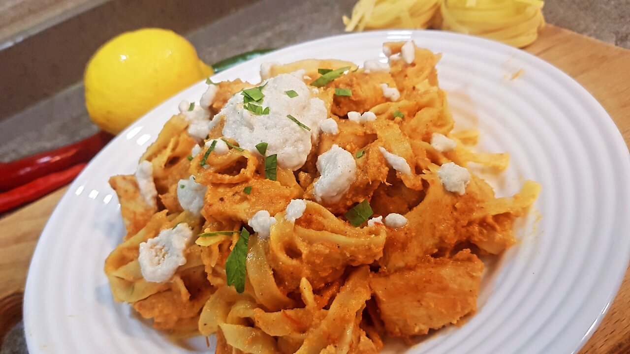 Butter Chicken Pasta 🍝