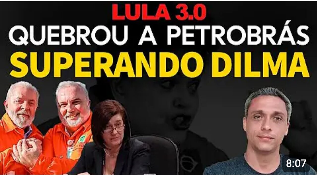 Former prisoner LULA breaks Petrobrás - Either the thief falls or Brazil falls. We are on the edge