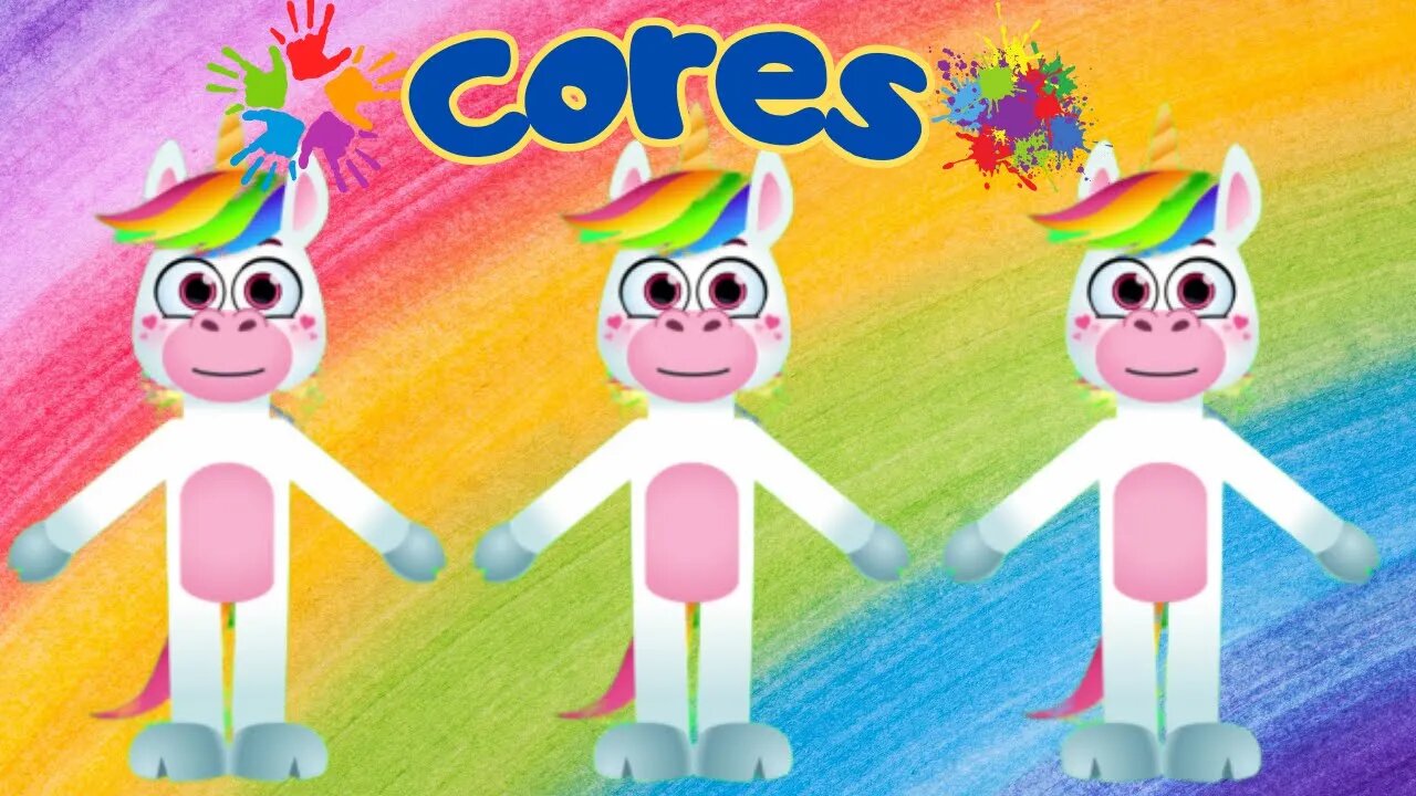 desenho animado infantil as cores para criançinhas