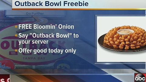 Outback Bowl freebie