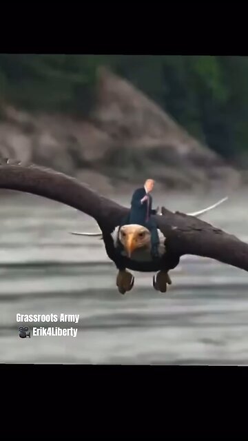 Trump Riding A Bald Eagle, Doesn’t Get Anymore American Than That