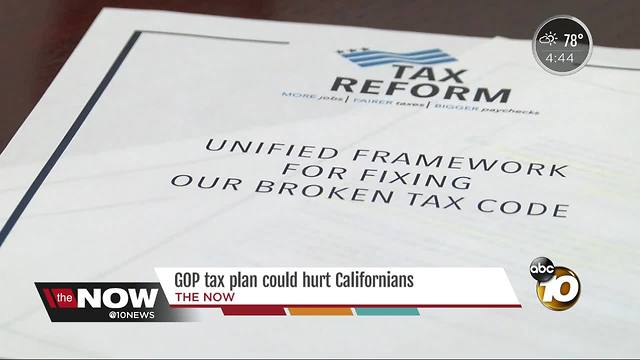 Experts: GOP tax plan could hurt Californians