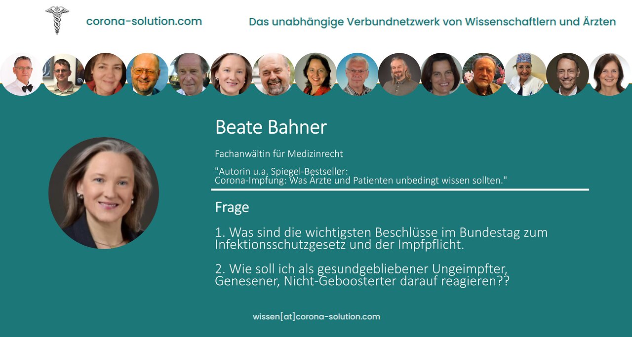 Corona-Solution im Interview mit Beate Bahner am 25.03.2022