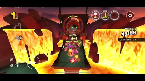 Mario Kart Tour - 3DS Bowser’s Castle T Gameplay