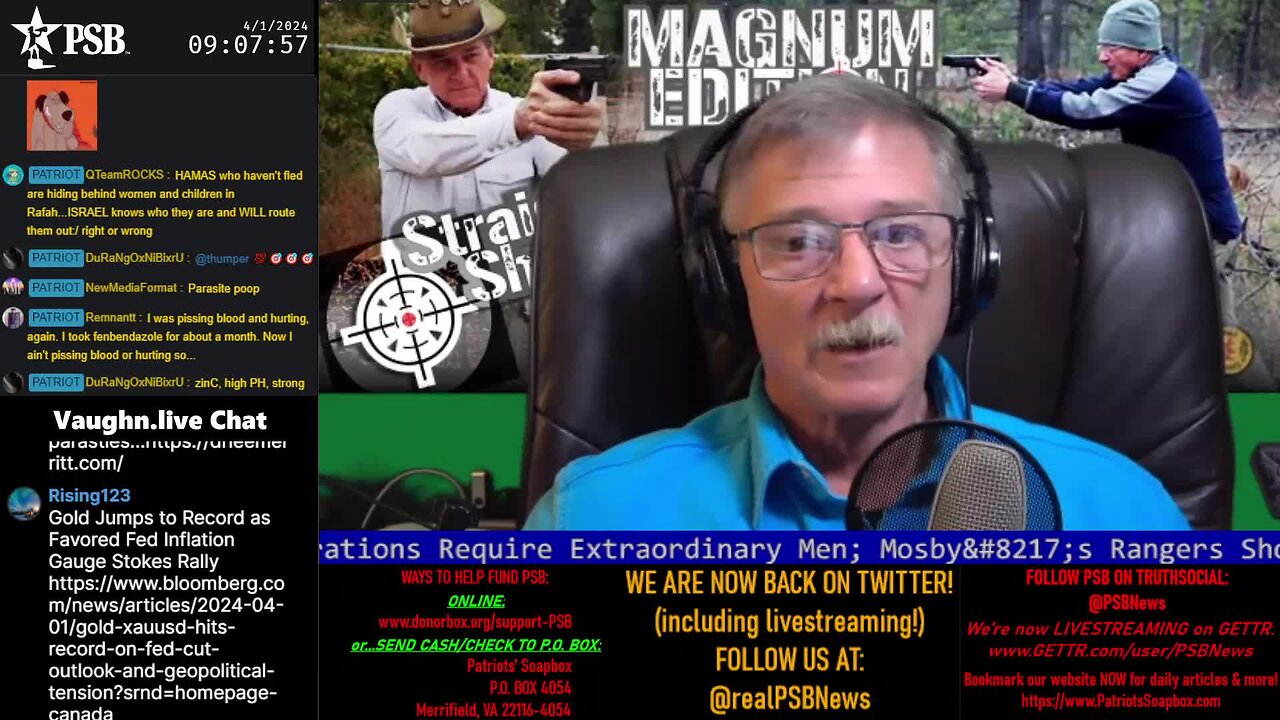 2024-04-01 09:00 EDT - Straight Shootin' Magnum Edition: with Thumper