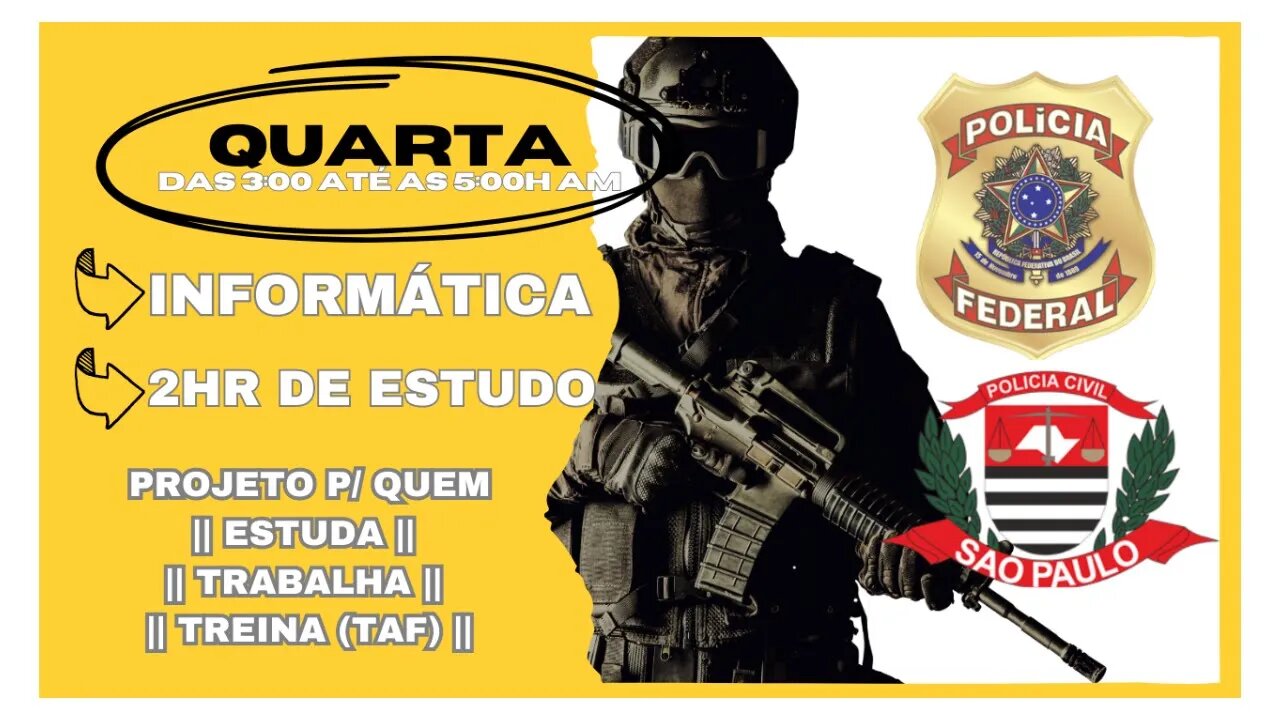 #64 Estude Comigo | Polícia Federal Agente/Escrivão || PCSP 👉 Motivação p/ o Combate